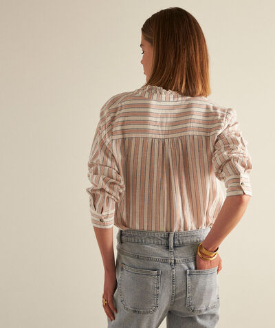 CAYNA powder pink cotton striped shirt PhotoZ | 1-2-3
