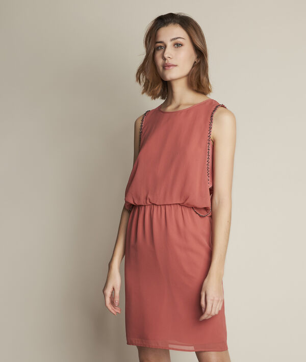 Ode Pink Silk Dress Women Maison 123