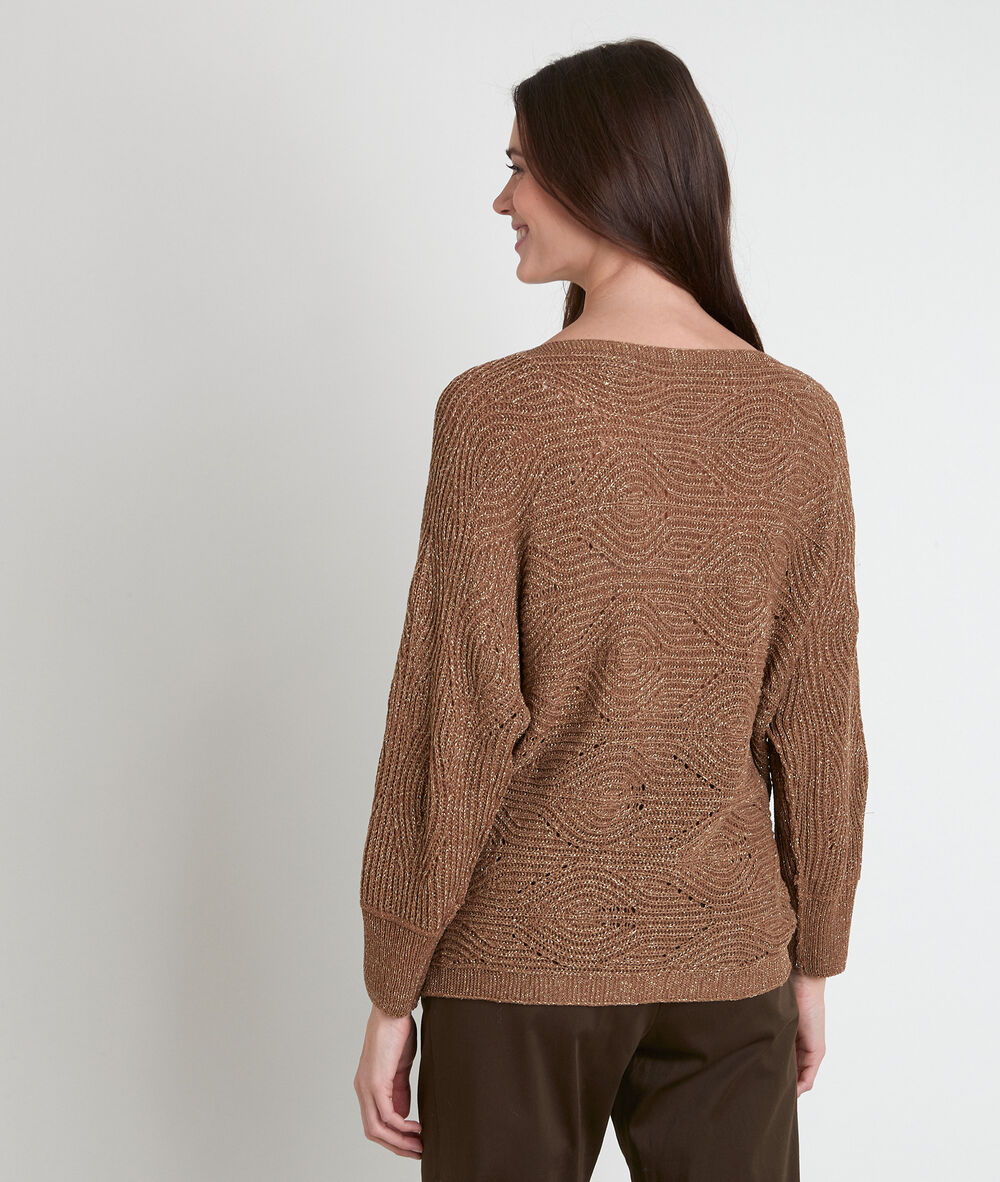 Amy khaki openwork jumper kaki.