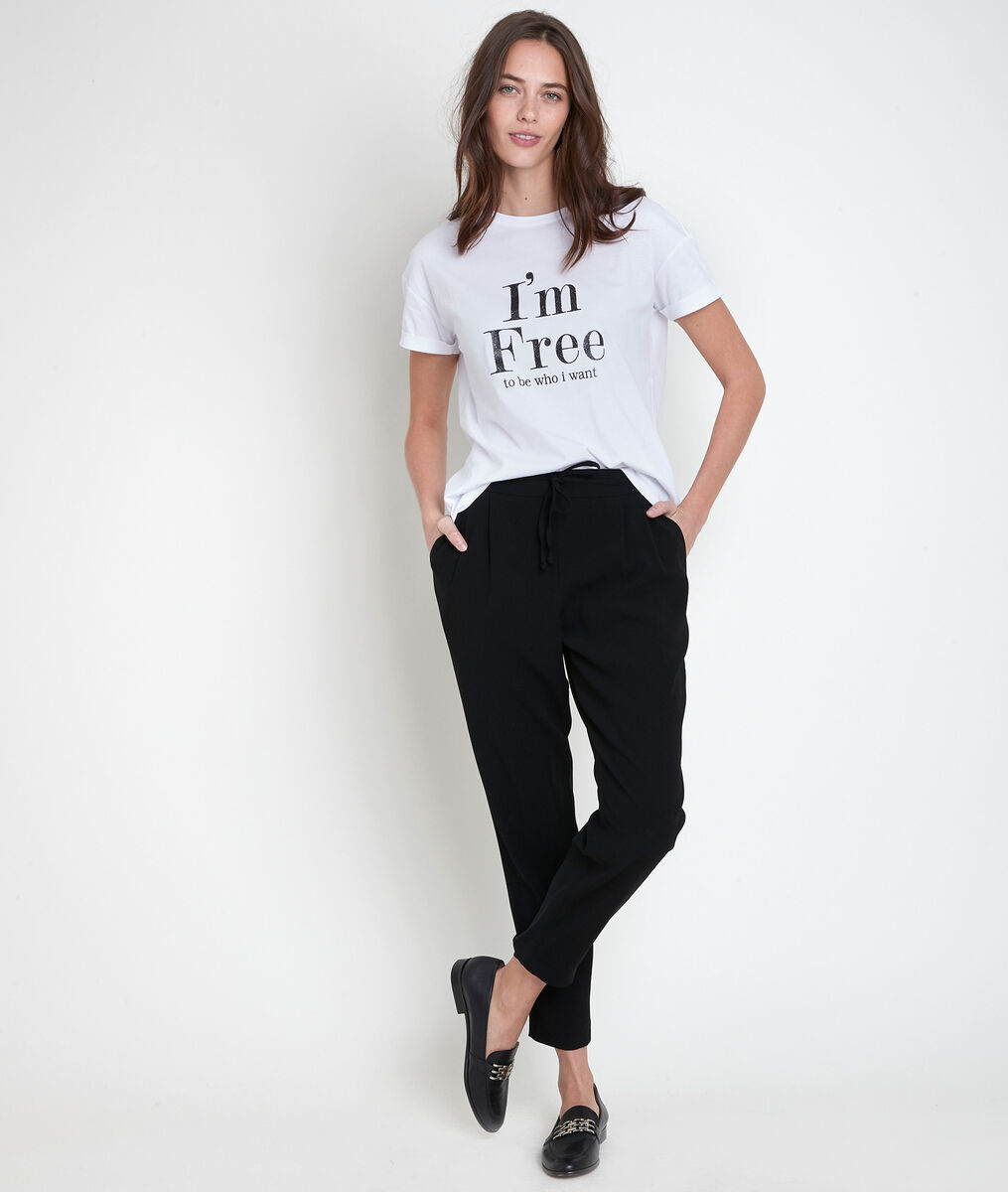 ICare white screen-printed T-shirt | 1-2-3 ICare white screen-printed T-shirt PhotoZ | 1-2-3