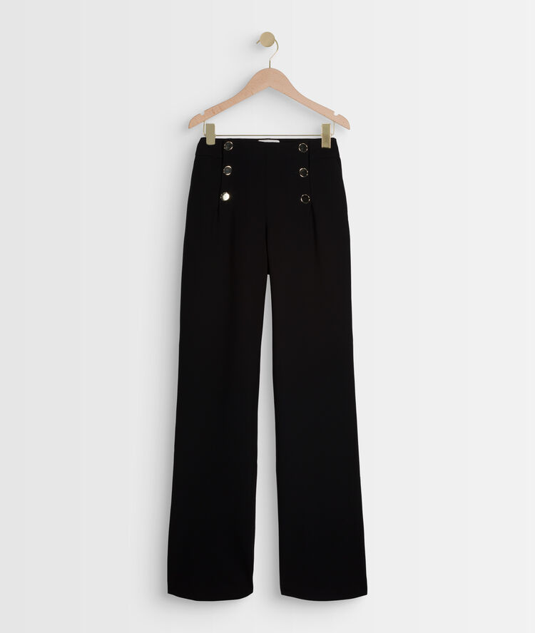 Hubert microfibre matelot trousers black.