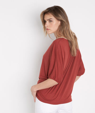 Friday brick red flowy oversized T-shirt  PhotoZ | 1-2-3