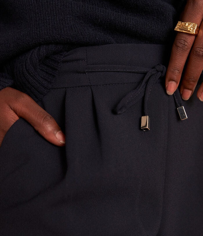 FLYNN navy fluid carrot trousers PhotoZ | 1-2-3