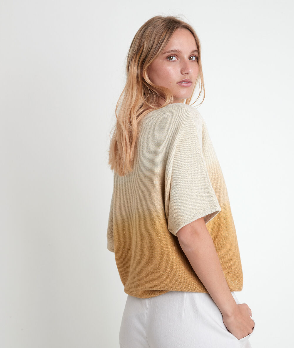 Ashley lightweight blue gradient pullover miel.