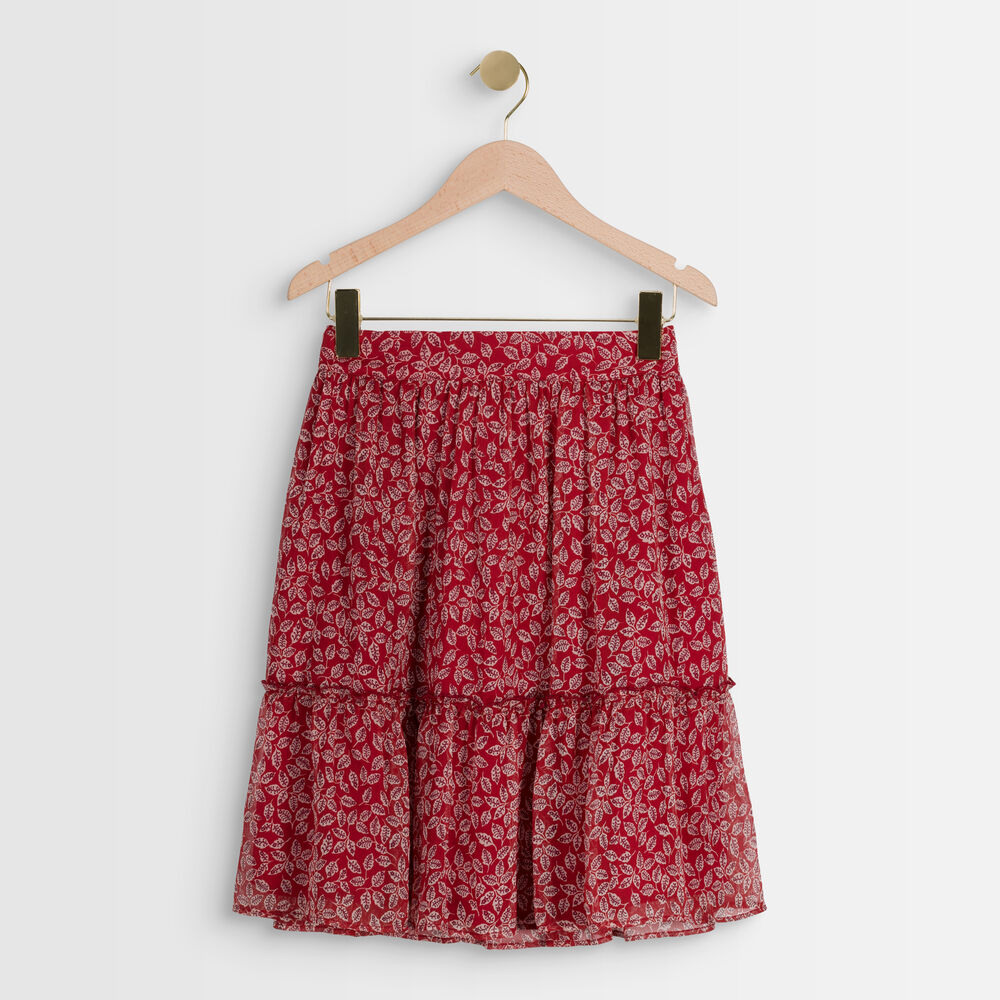 Eugenie short printed skirt bourgogne.