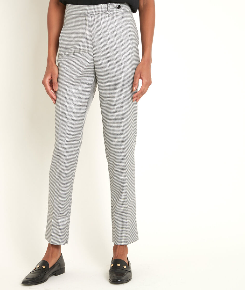 Lara cigarette trousers with houndstooth pattern | 1-2-3 Lara cigarette trousers with houndstooth pattern PhotoZ | 1-2-3