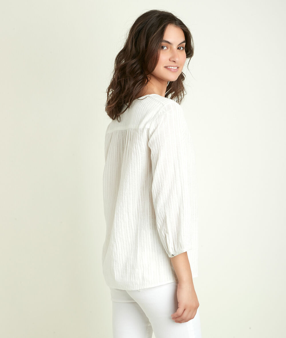 Eclipse embroidered blouse white.