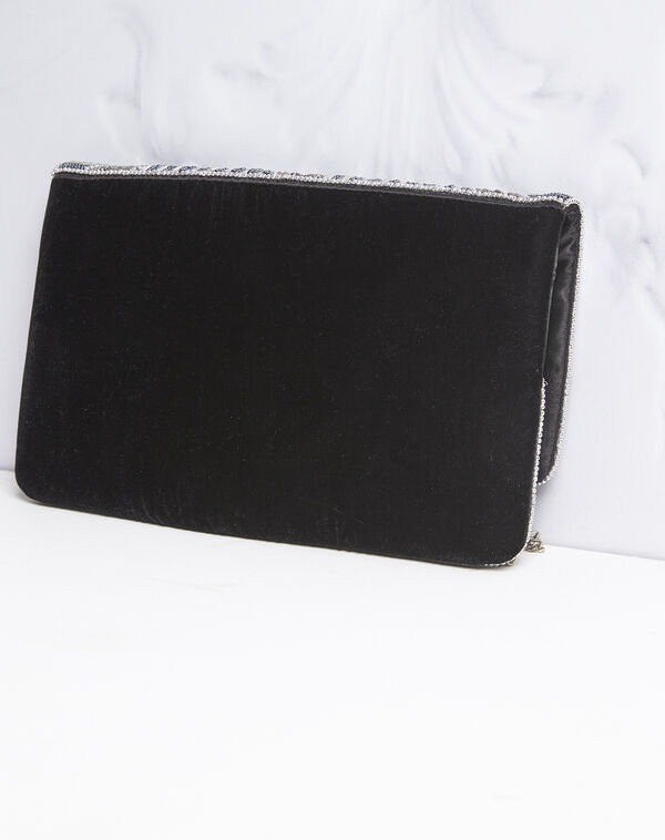 Iceberg sequinned blue clutch bag blue.
