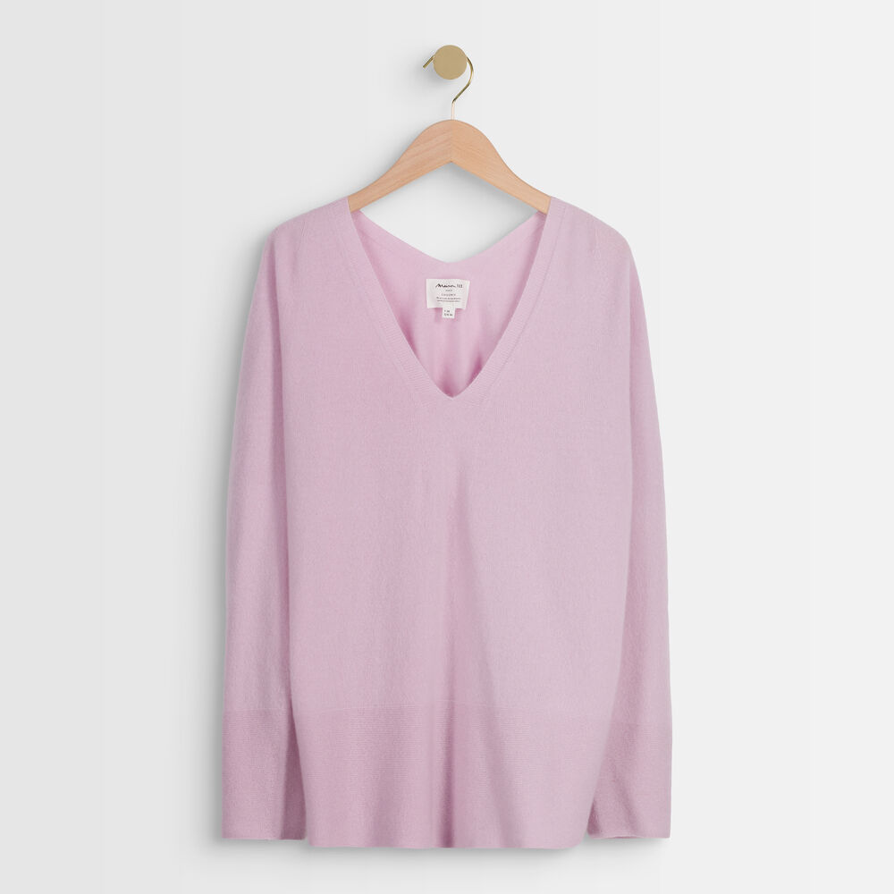 Ralph mauve cashmere pullover mauve pale.