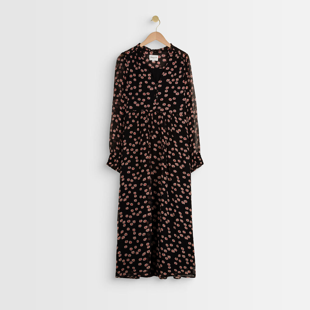 Namika printed maxi dress noir.