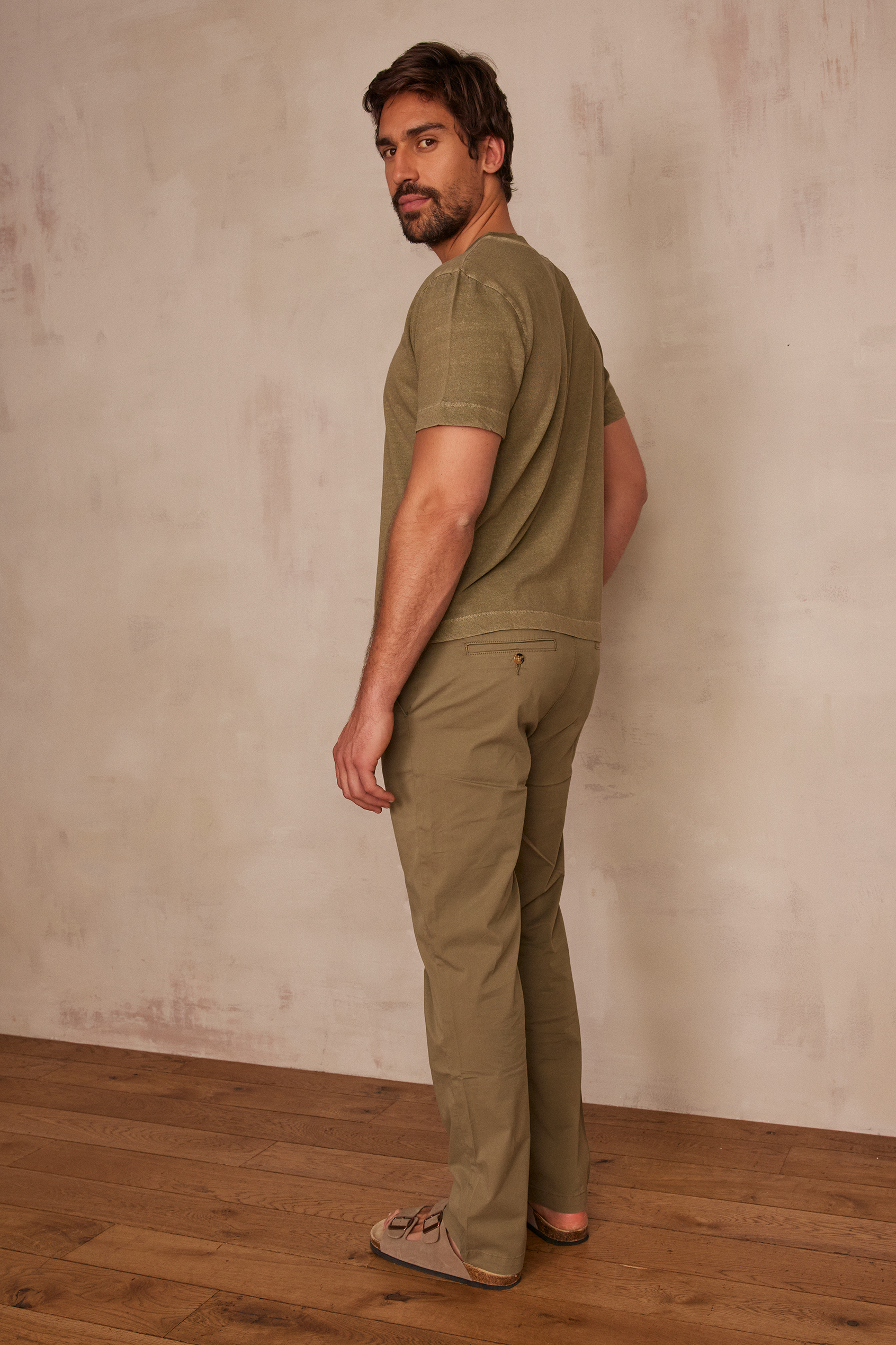 Unisex cotton trousers BOBBY woman | LIME GREEN | Maison 123