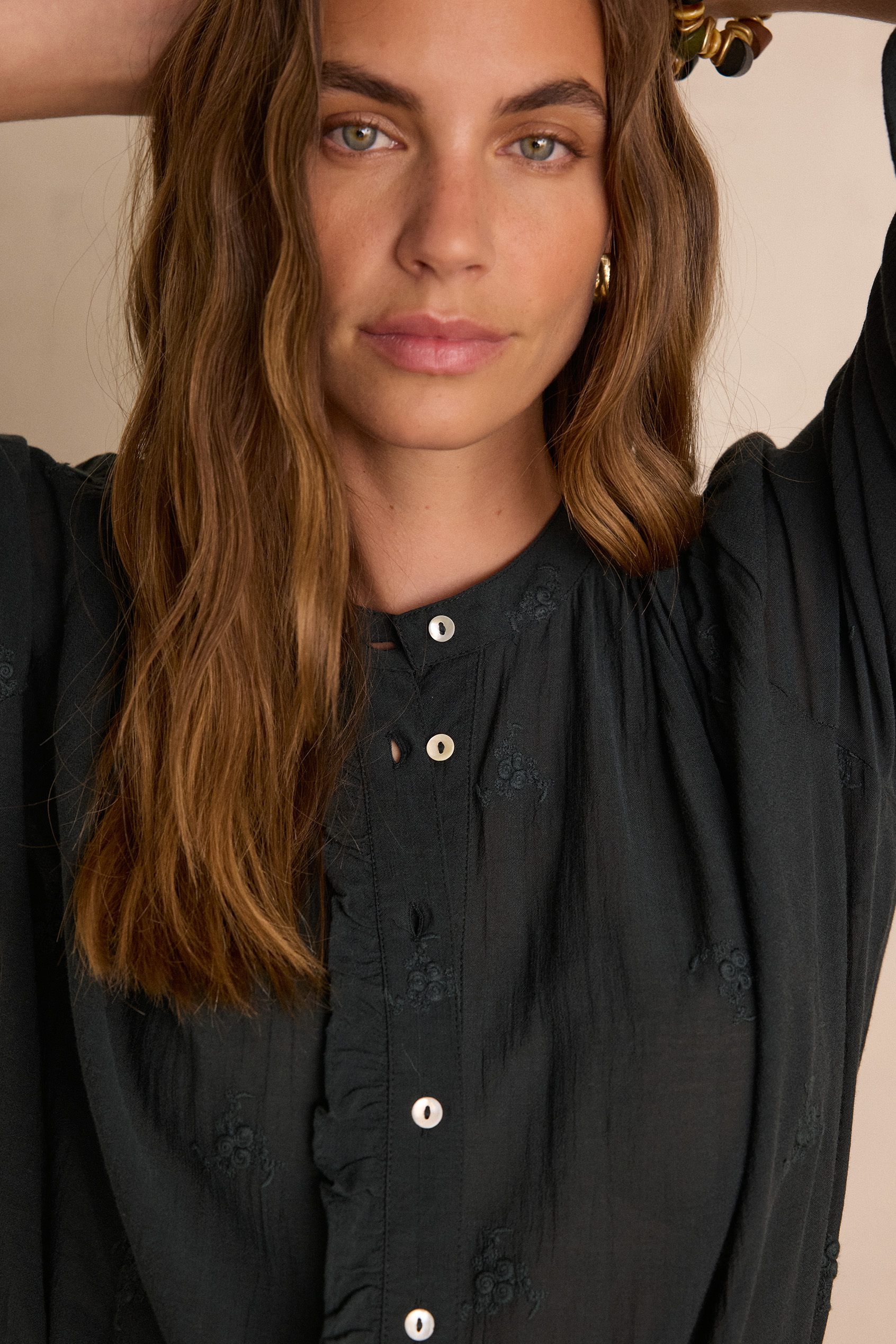 トップス L'Appartement Brilliant Blouse Women's Shirt Office Lady Blouse Spring Summer Elegant