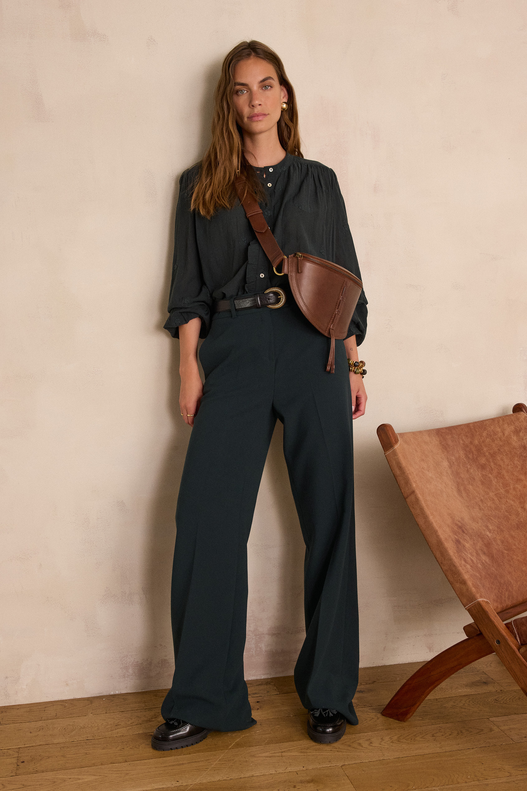 トップス L'Appartement Brilliant Blouse Women's Shirt Office Lady Blouse Spring Summer Elegant