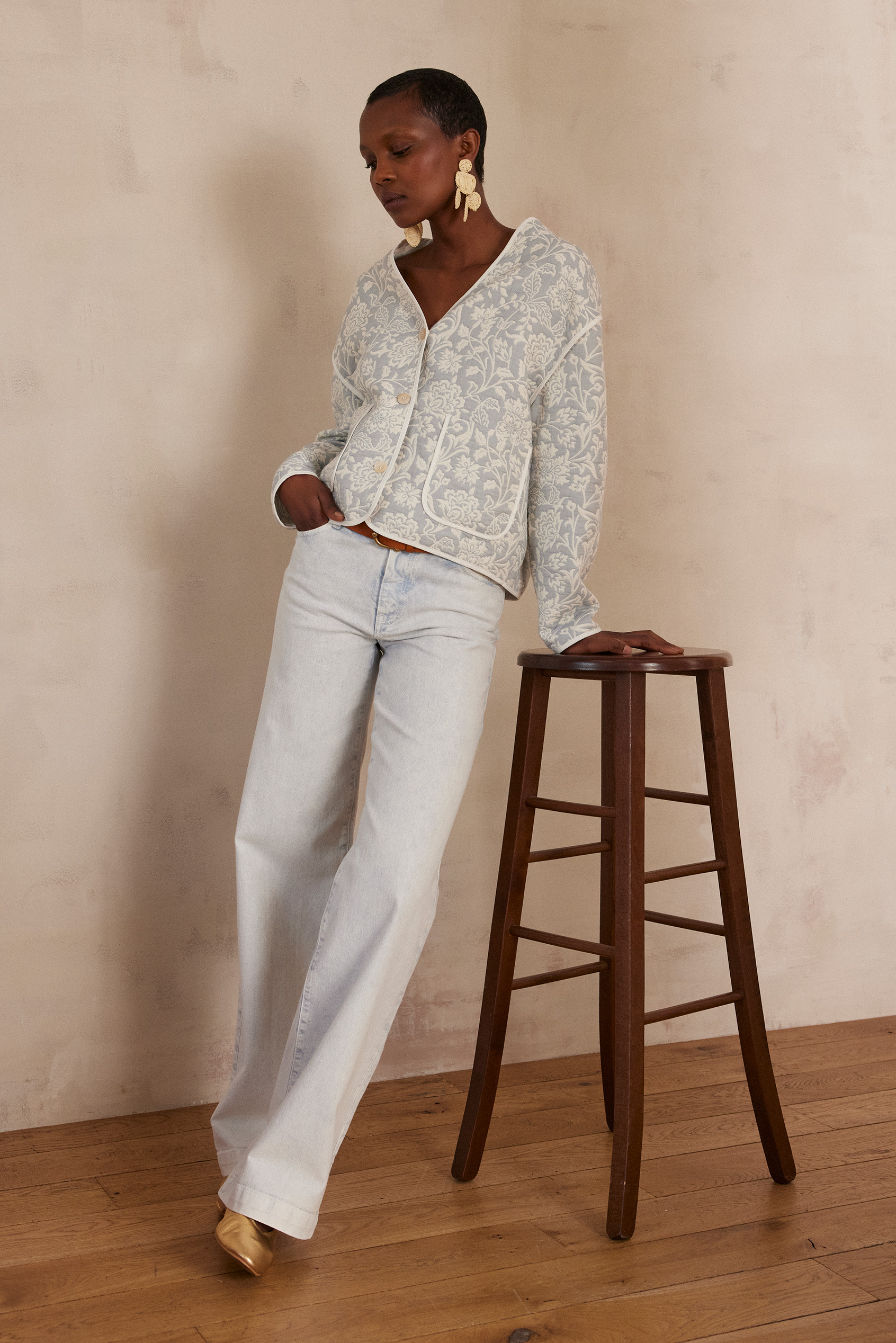 COLETTE Jacket woman | GLACIER | Maison 123