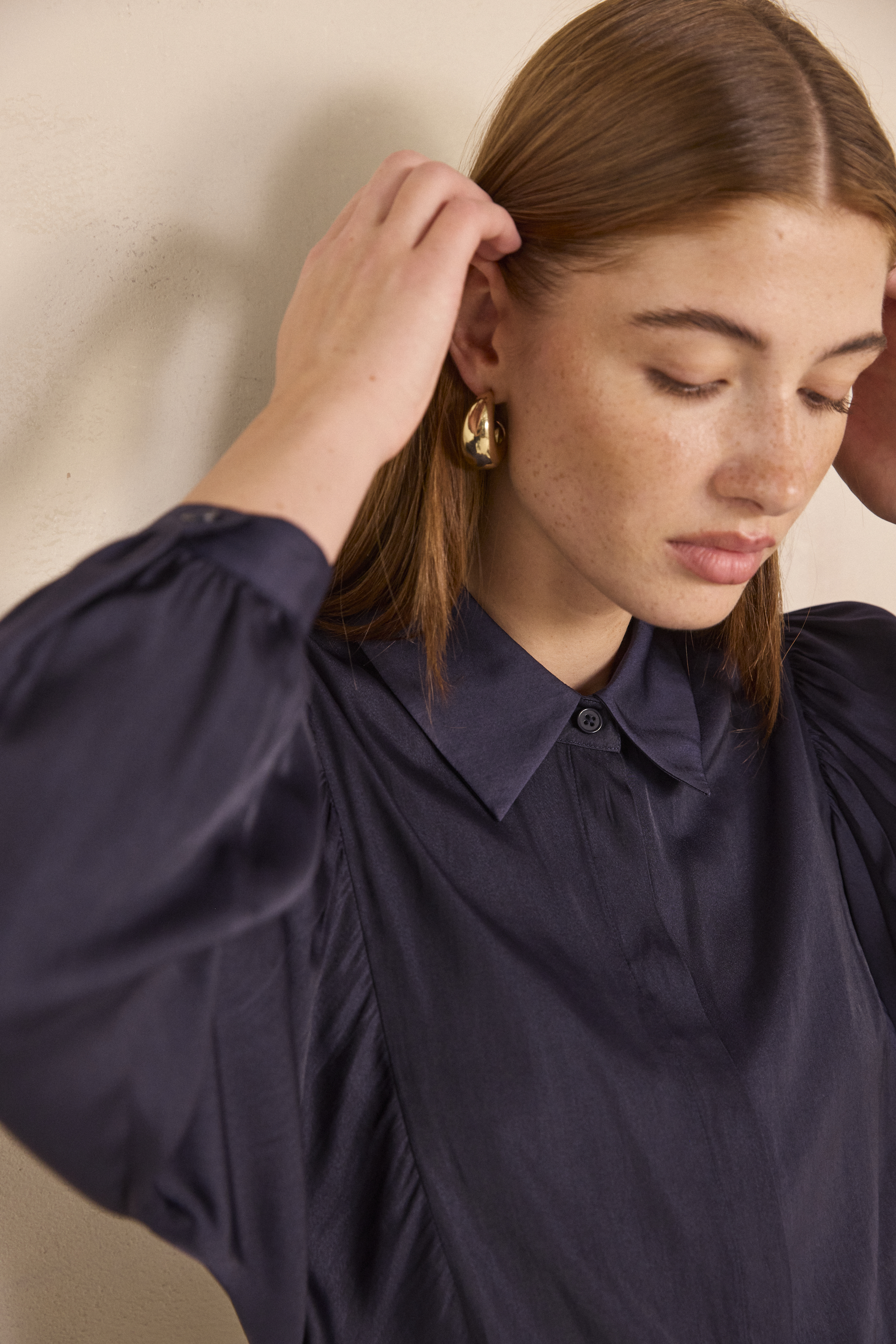 Satin blouse MARION woman | MARINE | Maison 123