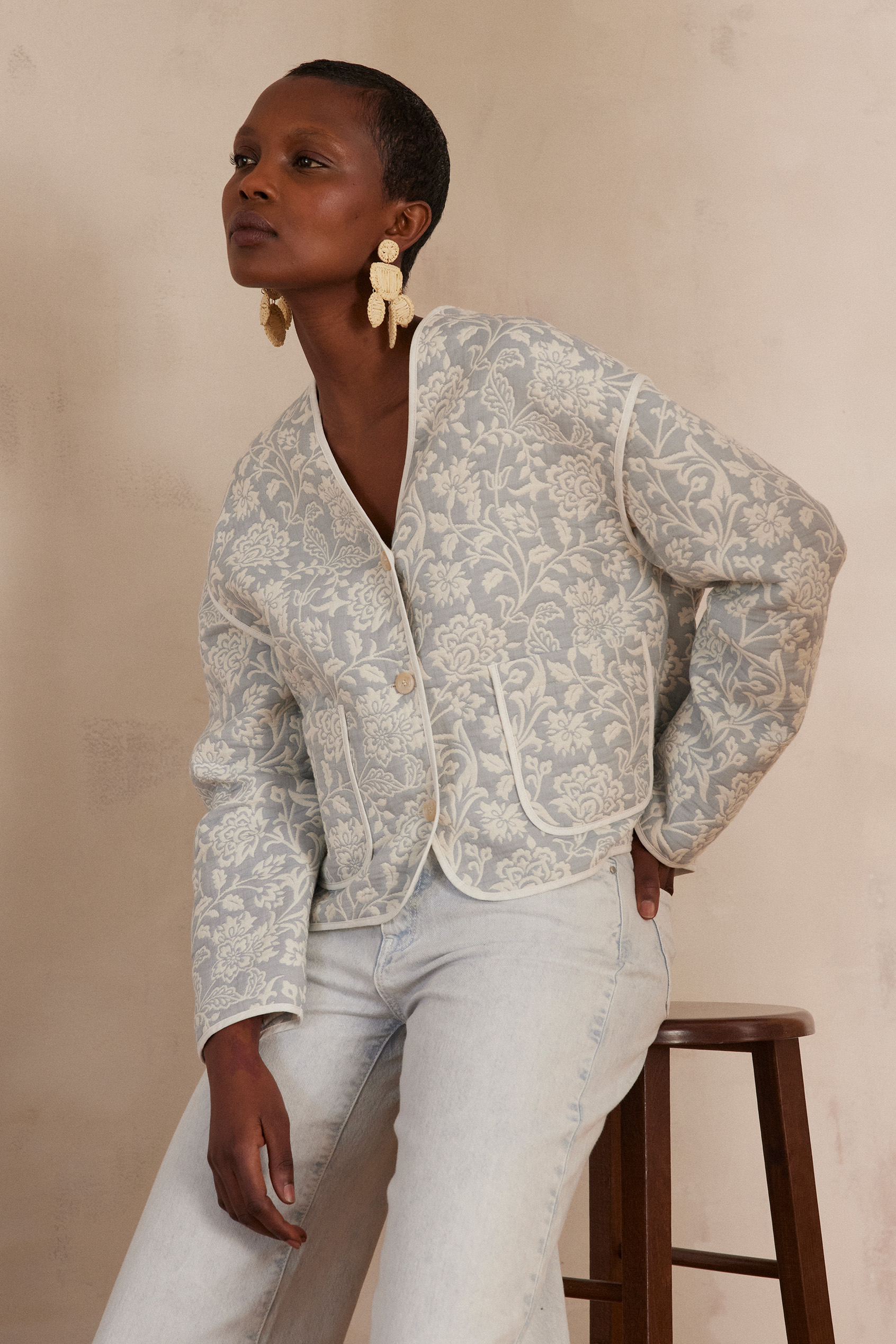COLETTE Jacket woman | GLACIER | Maison 123