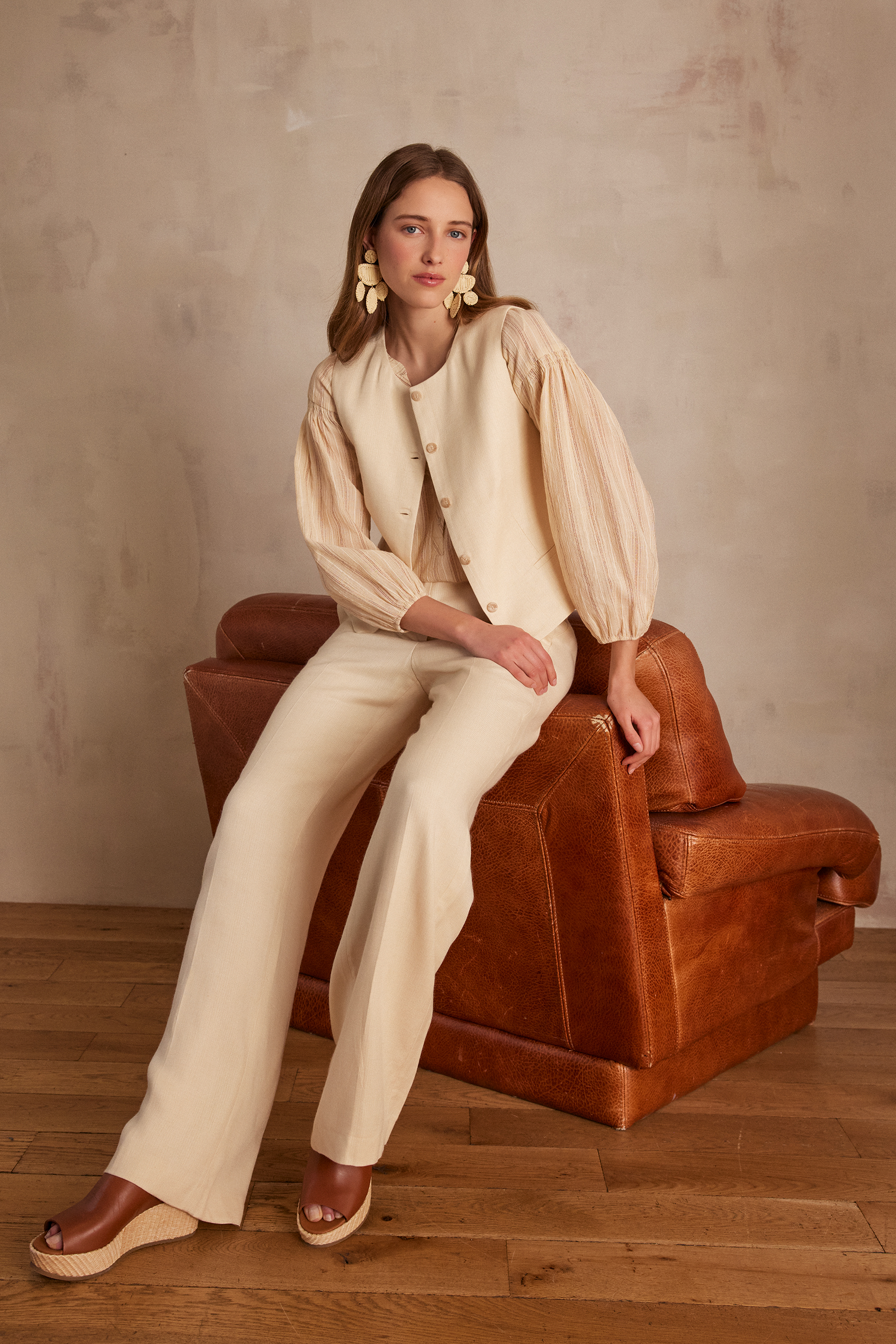 ジャケット・アウター maisoncarree WOOL G-Jyan BROWN WOOL G-JyanBROWN - maisoncarree