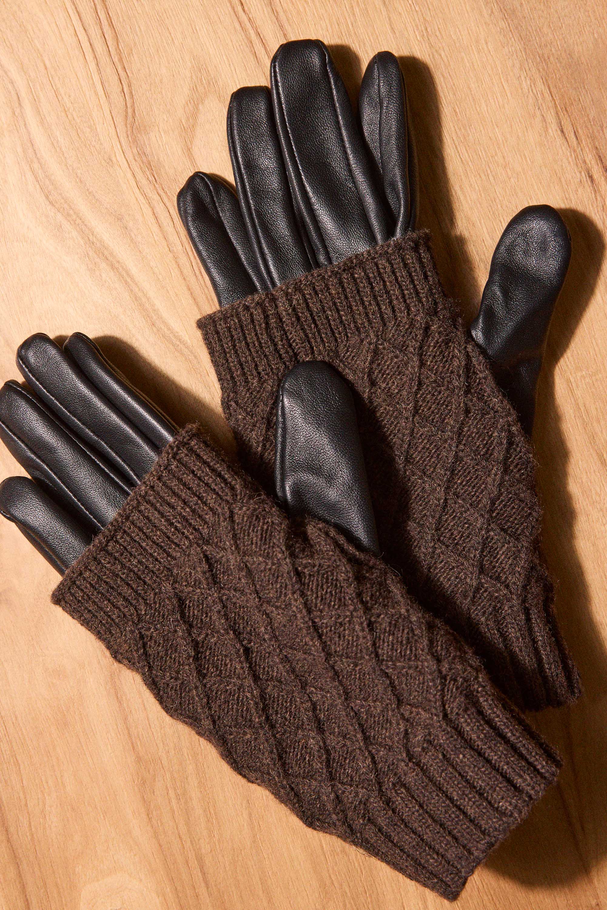 Sheep leather glove model Gaelle woman | CHOCOLATE | Maison 123
